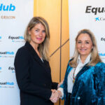 Cristina Sancho Ferrán y Ana Quirós en el acuerdo de EqualHub