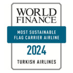 Aerolínea de bandera más sostenible a Turkish Airlines - Premios World Finance 2024