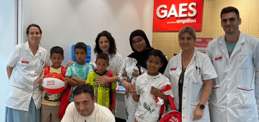 Fundación GAES Solidaria junto a los niños y niñas refugiados en su iniciativa de salud auditiva