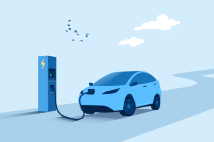 Movilidad eléctrica y sostenible - Ilustración de BBVA Consumer Finance